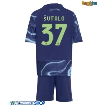 Maglie da calcio Ajax Josip Sutalo #37 Seconda Maglia Bambino 2025-26 Manica Corta + Pantaloni corti)